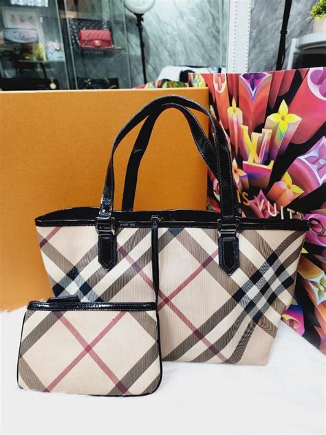 burberry tote nova check|More.